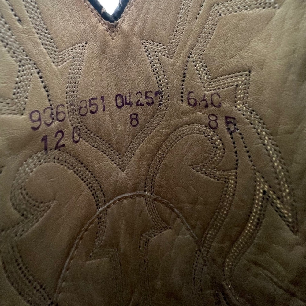 Dan Post Womens Gray Snakeskin Python Western Cow… - image 7